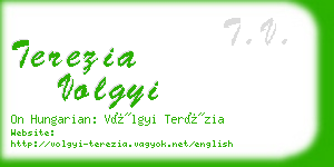 terezia volgyi business card